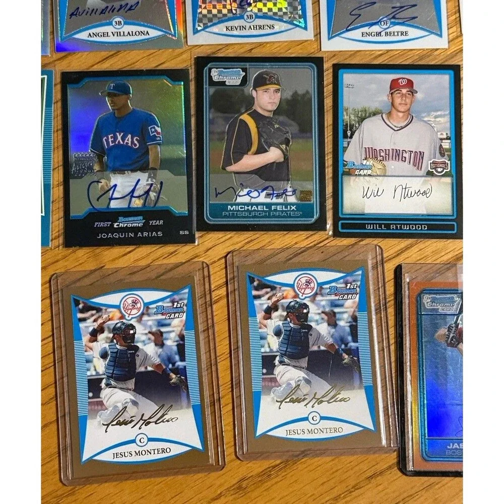 Bowman Chrome Baseball Prospect Autograph Relic Lot 49 Cards Seager Montero